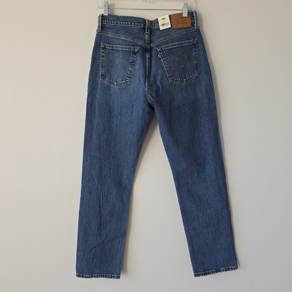 Levi's Premium 501 High Rise Straight Jeans 29 Mid Wash 90s NWT - Picture 2 of 8